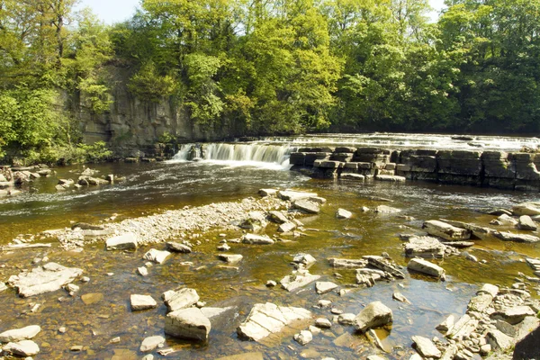 Stock image Richmond waterfall on the swale,north yorkshire