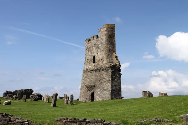 Castle keep på aberystwth, wales — Stockfoto