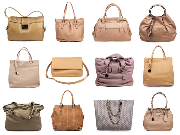 Set of beige female bags-2 — Stock Photo, Image