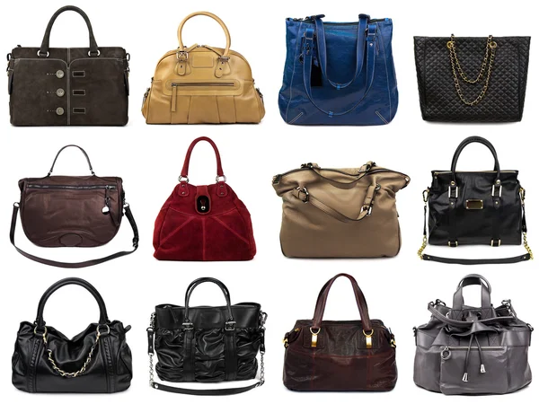Conjunto de bolsas femeninas multicolores-3 — Foto de Stock