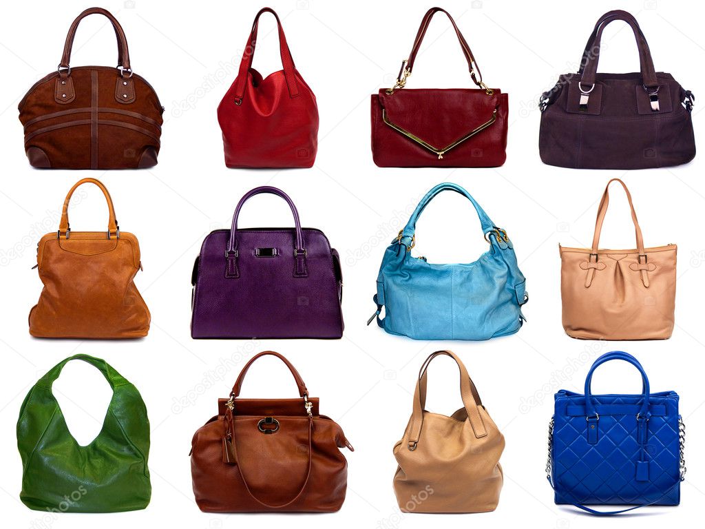 Set of multicolored female bags-1