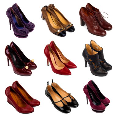 Multicolored female shoes-9 clipart
