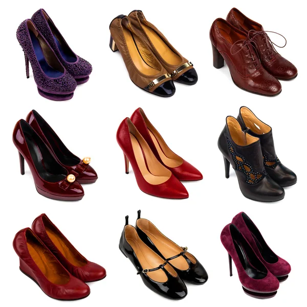 Sapatos femininos multicoloridos-9 — Fotografia de Stock