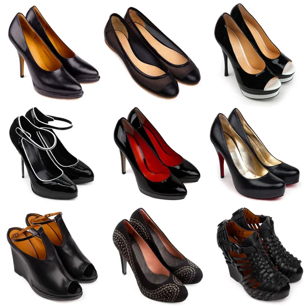 Темная женская обувь-1 — стоковое фото