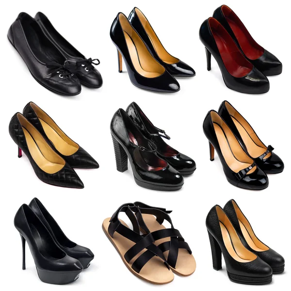 Темная женская обувь-3 — стоковое фото