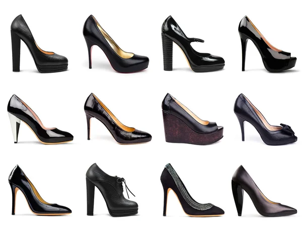 Sapatos femininos escuros-6 — Fotografia de Stock