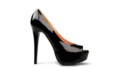 Black female shoe-2 clipart