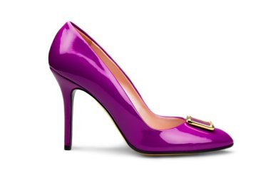 Purple female shoe-1 clipart