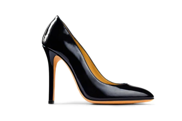 Svarta kvinnliga sko -3 — Stockfoto
