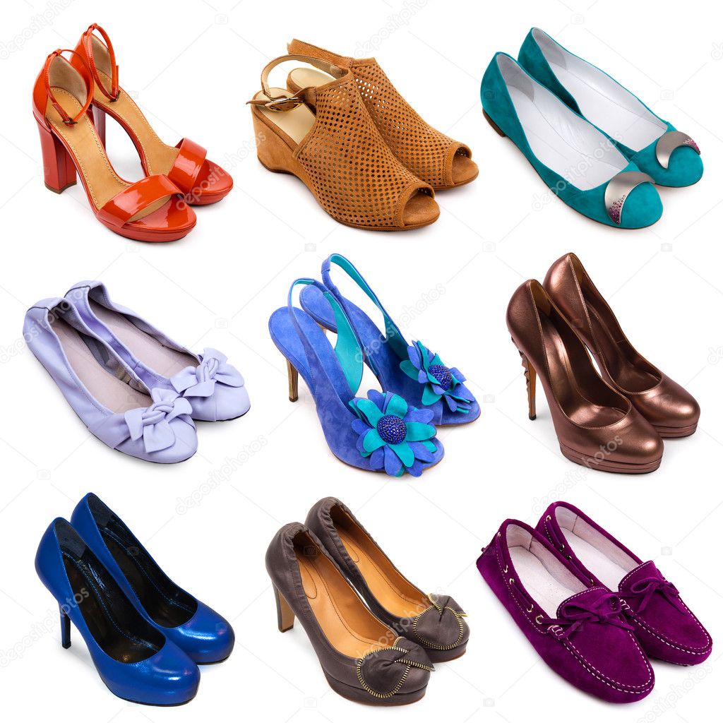 Multicolored female shoes-11
