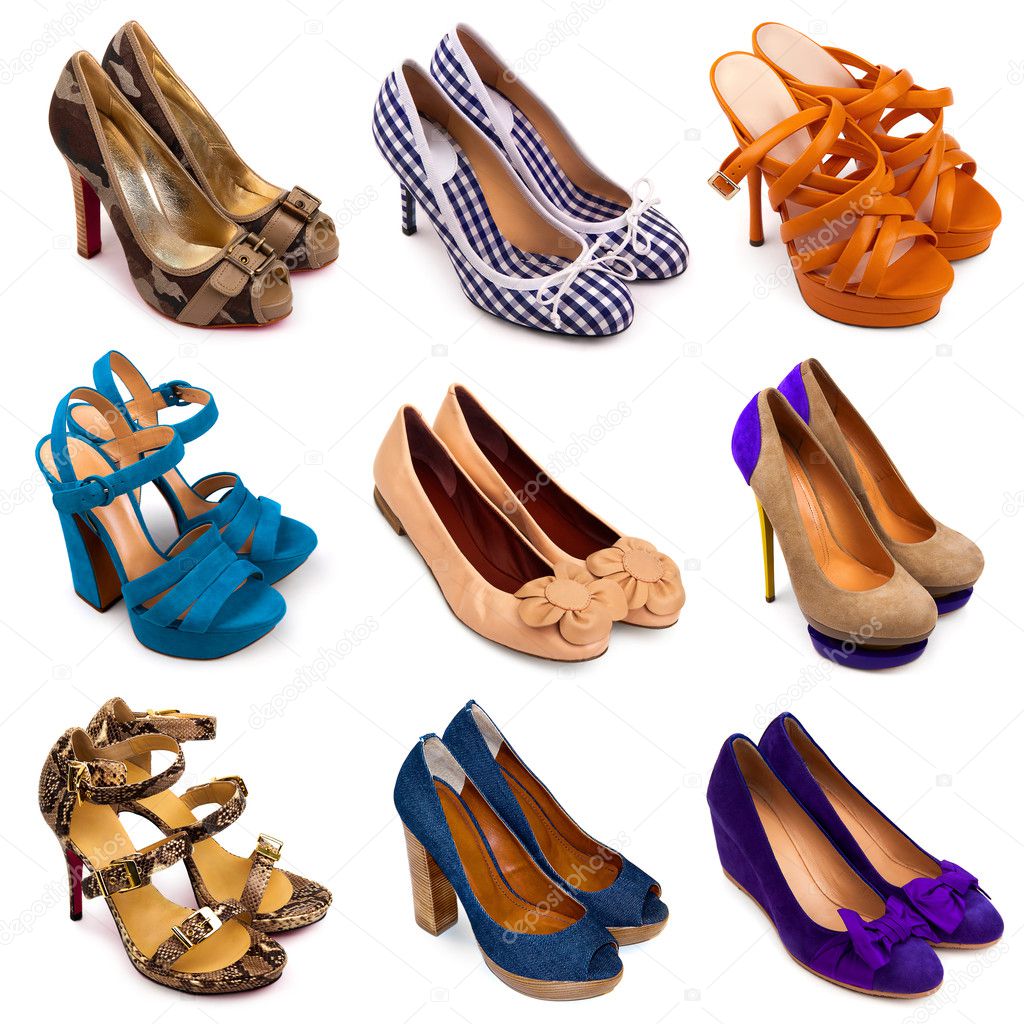 Multicolored female shoes-13