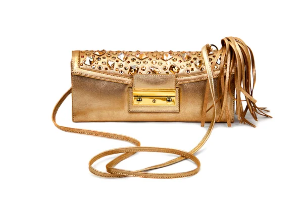 Zlatý ženský bag-1 — Stock fotografie