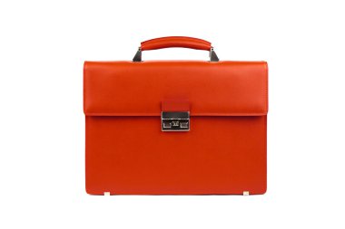 Orange male briefcase-1 clipart