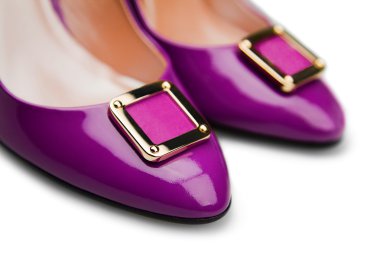 Purple female shoes-1 clipart