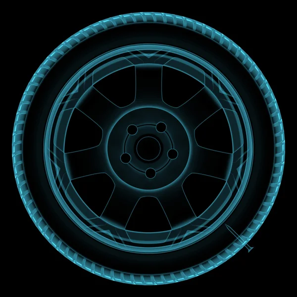 Hjulet röntgen — Stockfoto