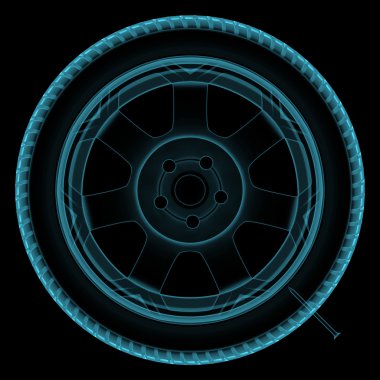 Wheel x-ray clipart