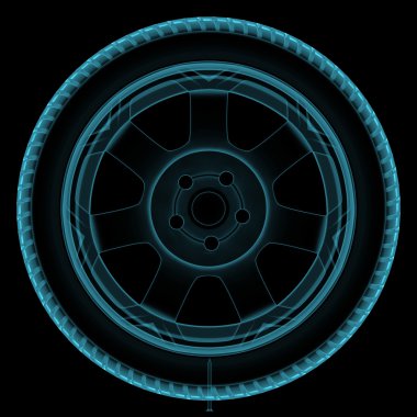 Wheel x-ray clipart