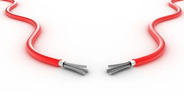 Two wires — Stock Photo, Image