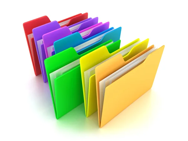 Foldery — Zdjęcie stockowe