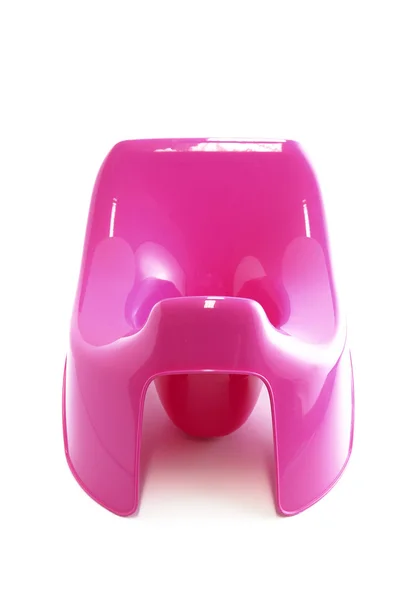 Pink plastic potty — Stock Photo, Image