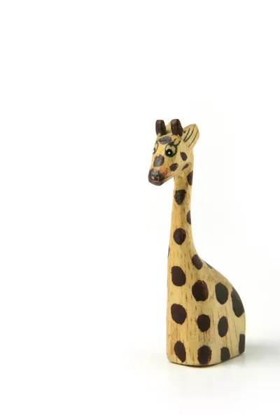 Dřevěná žirafa ornament — Stock fotografie