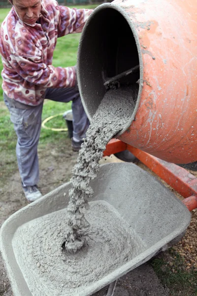 Çimento yapım ustası — Stok fotoğraf