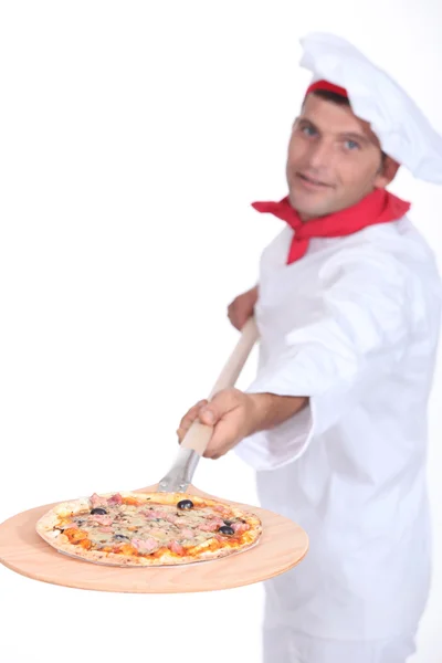 Chef de pizza — Photo
