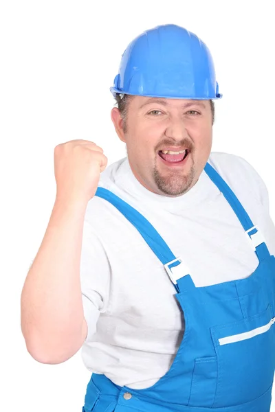 A happy workman — Stock Photo, Image