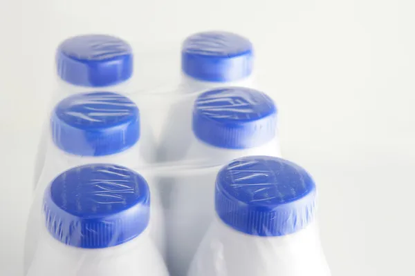 Zes pack van melk — Stockfoto