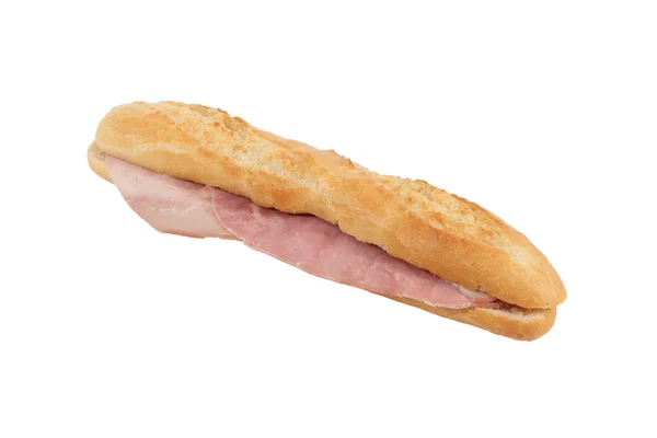 Baguette-Schinken-Sandwich — Stockfoto