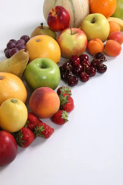 大品种的水果 — 图库照片