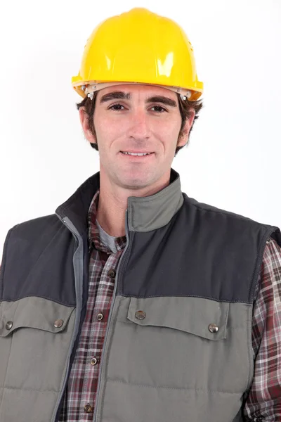 Retrato del trabajador de la construcción — Foto de Stock