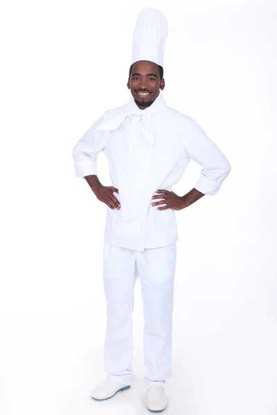 Proud chef stood with hands on hips — Stock Photo, Image