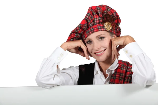 私は純粋なスコットランドの女性. — ストック写真