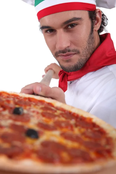 Pizza chef — Stock Photo, Image