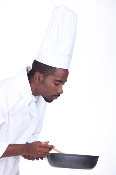 Koch auf weißem Hintergrund — Stockfoto