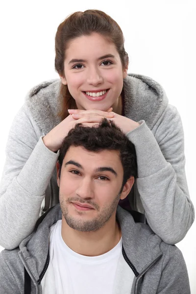 Retrato de una pareja joven —  Fotos de Stock