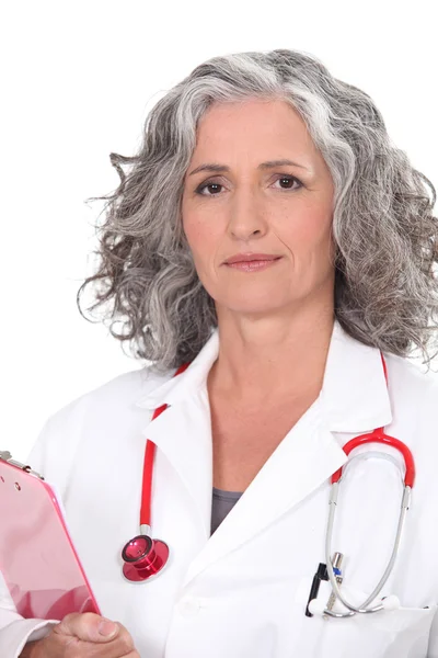 Senior női orvos — Stock Fotó
