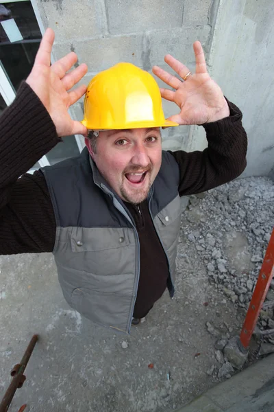 Constructor gritando —  Fotos de Stock