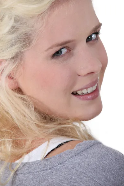 Close-up de uma jovem mulher — Fotografia de Stock
