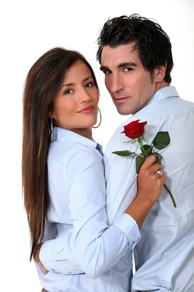 Par ut på en romantisk dag — Stockfoto