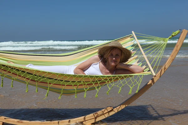 Nap on the beach — Stock Photo, Image
