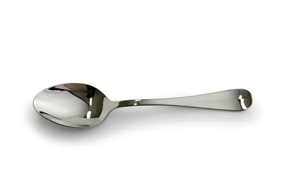 Silver tea spoon — Stock Photo, Image