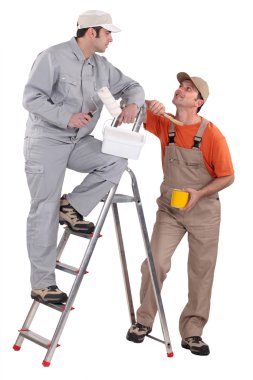 A team of painters clipart