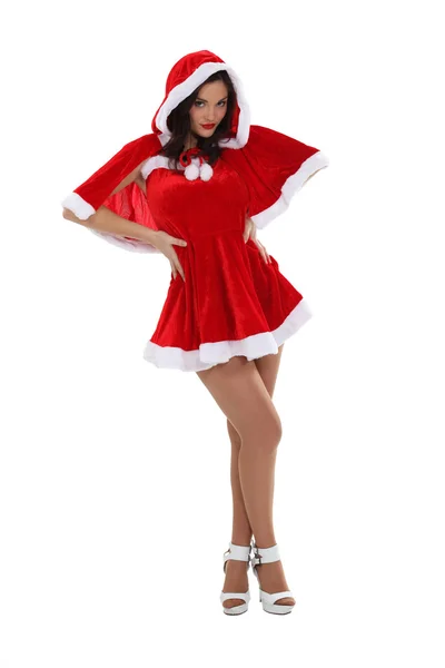 Santa má sexy žena — Stock fotografie