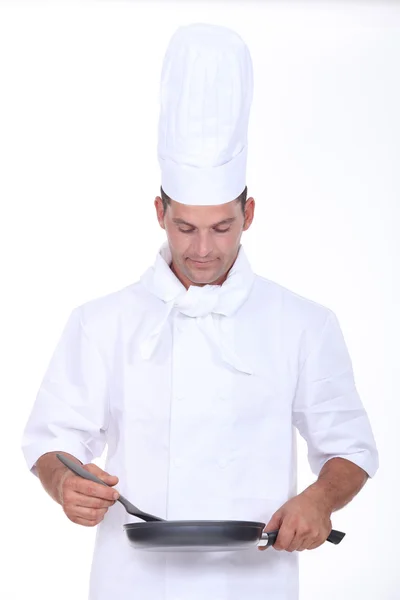 Chef che prepara — Foto Stock
