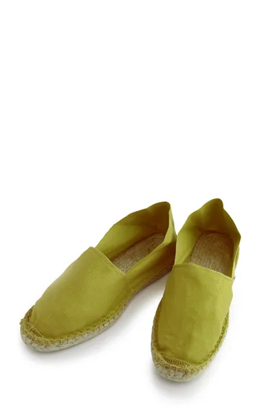 Yeşil ayakkabılarla — Stok fotoğraf