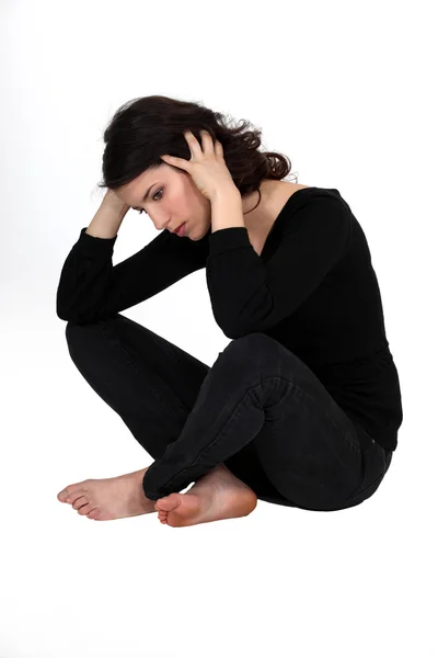 Vrouw lijden aan depressie — Stockfoto