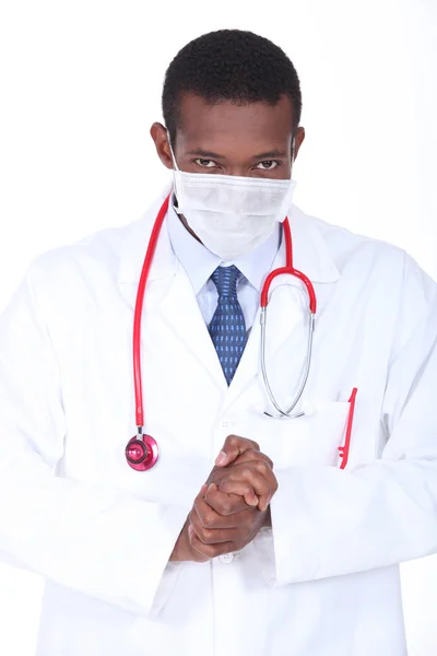 Doctor rubbing his hands — Stock Photo, Image