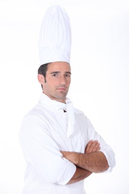 A serious chef clipart
